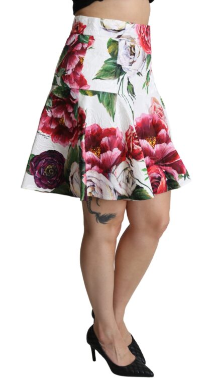 Dolce & Gabbana - Floral Brocade A-Line Mini Skirt