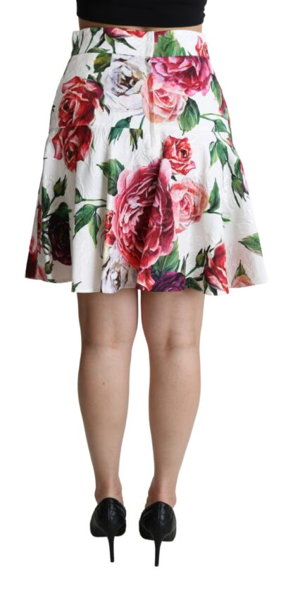 Dolce & Gabbana - Floral Brocade A-Line Mini Skirt