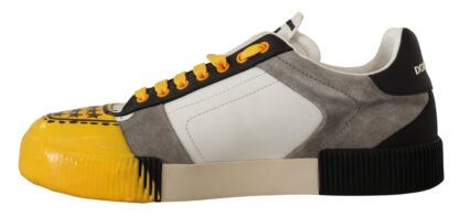 Dolce & Gabbana - Sunshine Yellow Low Top Leather Sneakers