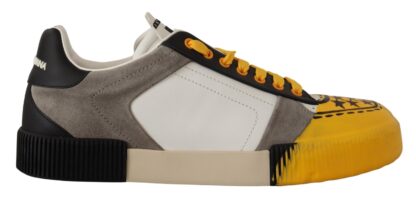 Dolce & Gabbana - Sunshine Yellow Low Top Leather Sneakers