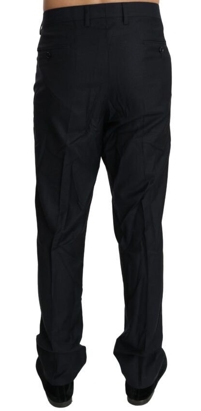 Dolce & Gabbana - Elegant Black Wool Silk Dress Pants