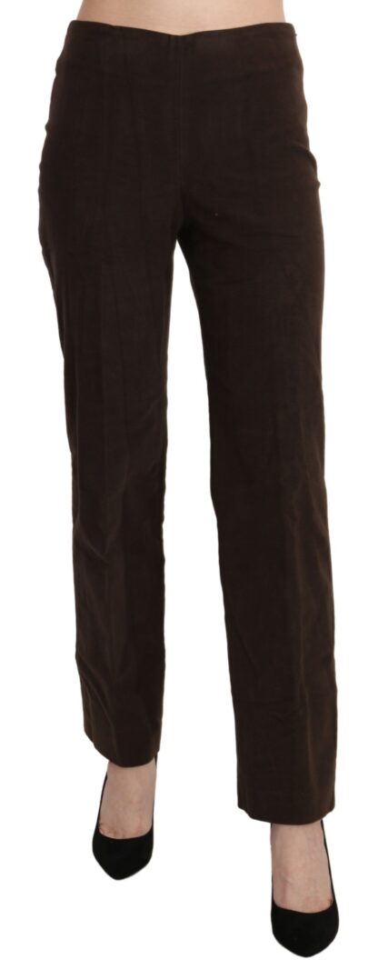 BENCIVENGA - Elegant High Waist Suede Pants