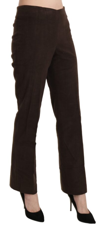 BENCIVENGA - Elegant High Waist Suede Pants