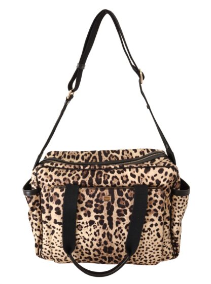 Dolce & Gabbana - Elegant Leopard Print Baby Changing Bag