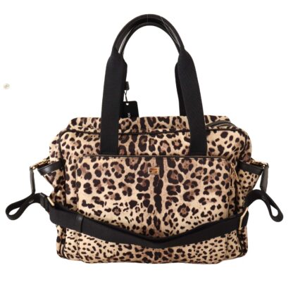 Dolce & Gabbana - Elegant Leopard Print Baby Changing Bag