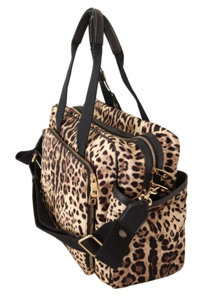 Dolce & Gabbana - Elegant Leopard Print Baby Changing Bag