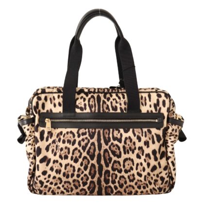 Dolce & Gabbana - Elegant Leopard Print Baby Changing Bag