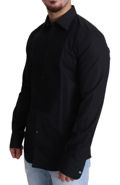 Dolce & Gabbana - Elegant Black Cotton Dress Shirt