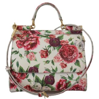 Dolce & Gabbana - Sicily Bag in Red Leather with Gold Accents