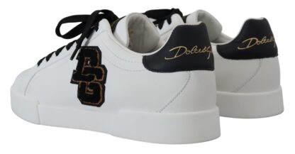 Dolce & Gabbana - Elegant Two-Tone Leather Sneakers