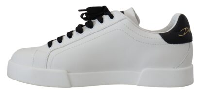 Dolce & Gabbana - Elegant Two-Tone Leather Sneakers