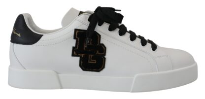 Dolce & Gabbana - Elegant Two-Tone Leather Sneakers