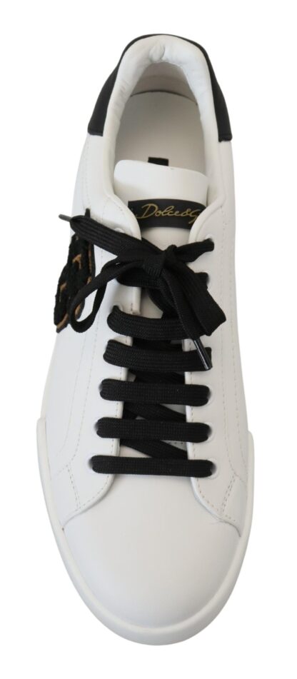 Dolce & Gabbana - Elegant Two-Tone Leather Sneakers