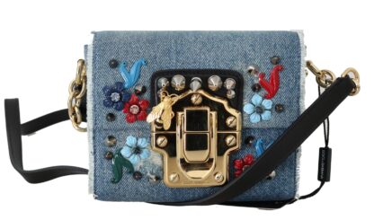 Dolce & Gabbana - Elegant Blue & Black Lucia Crossbody Bag