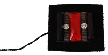 GF Ferre - Elegant Crystal Cotton Brooch