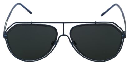 Dolce & Gabbana - Sleek Steel Blue Men's Sunglasses