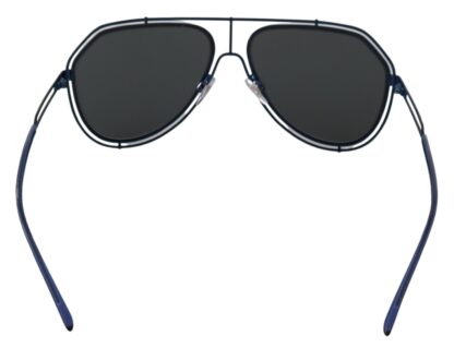 Dolce & Gabbana - Sleek Steel Blue Men's Sunglasses