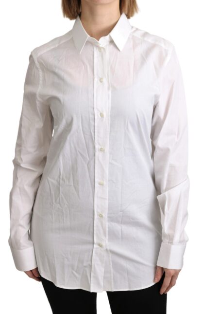 Dolce & Gabbana - Elegant White Cotton Dress Shirt