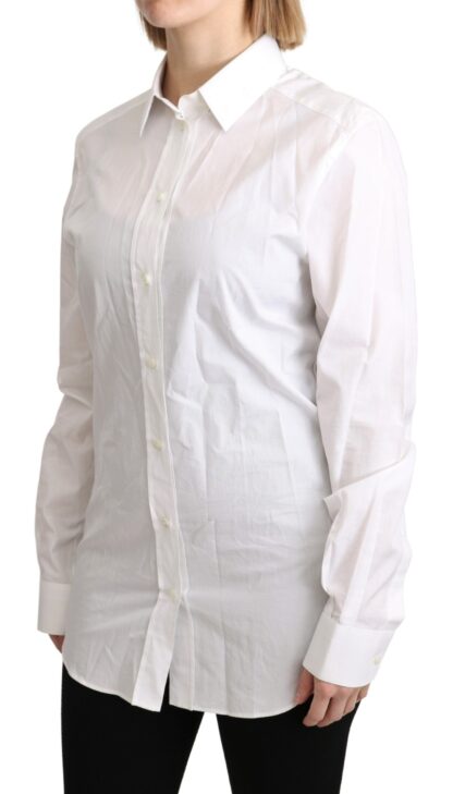 Dolce & Gabbana - Elegant White Cotton Dress Shirt