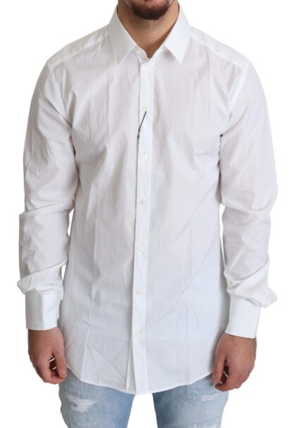 Dolce & Gabbana - Elegant White Cotton Dress Shirt