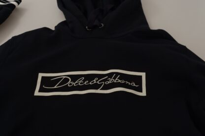 Dolce & Gabbana - Elegant Black Cotton Hooded Pullover Sweater