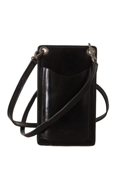 Dolce & Gabbana - Elegant Leather Phone Wallet with Strap