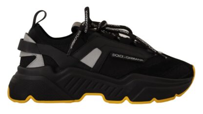 Dolce & Gabbana - Elegant Daymaster Casual Sneakers - Black/Yellow