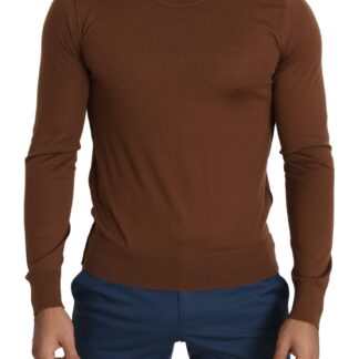 Dolce & Gabbana - Elegant Gray Turtleneck Latin Motif Pullover