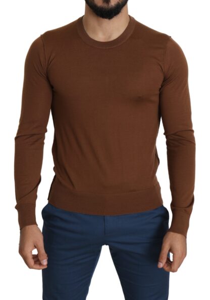 Dolce & Gabbana - Elegant Brown Cashmere Pullover Sweater