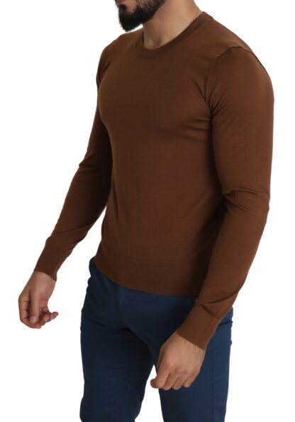 Dolce & Gabbana - Elegant Brown Cashmere Pullover Sweater