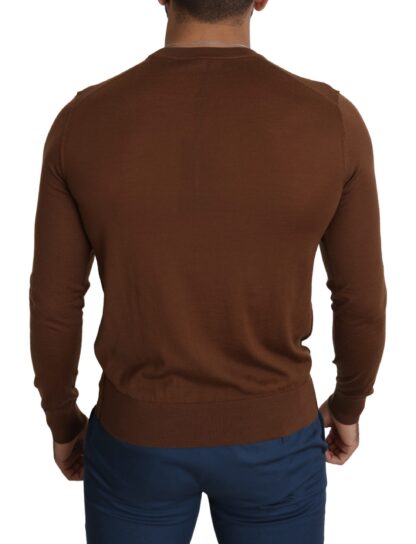 Dolce & Gabbana - Elegant Brown Cashmere Pullover Sweater