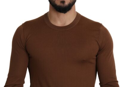 Dolce & Gabbana - Elegant Brown Cashmere Pullover Sweater