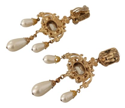 Dolce & Gabbana - Baroque-Inspired Gold Clip-on Earrings