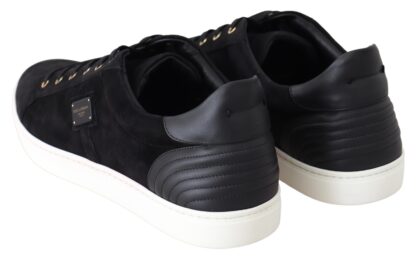 Dolce & Gabbana - Chic Black Leather Sneakers for Men