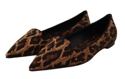 Dolce & Gabbana - Elegant Leopard Print Loafers Flats