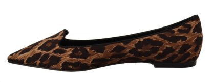 Dolce & Gabbana - Elegant Leopard Print Loafers Flats