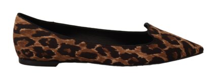 Dolce & Gabbana - Elegant Leopard Print Loafers Flats