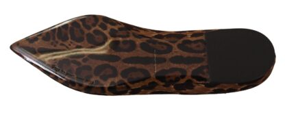 Dolce & Gabbana - Elegant Leopard Print Loafers Flats