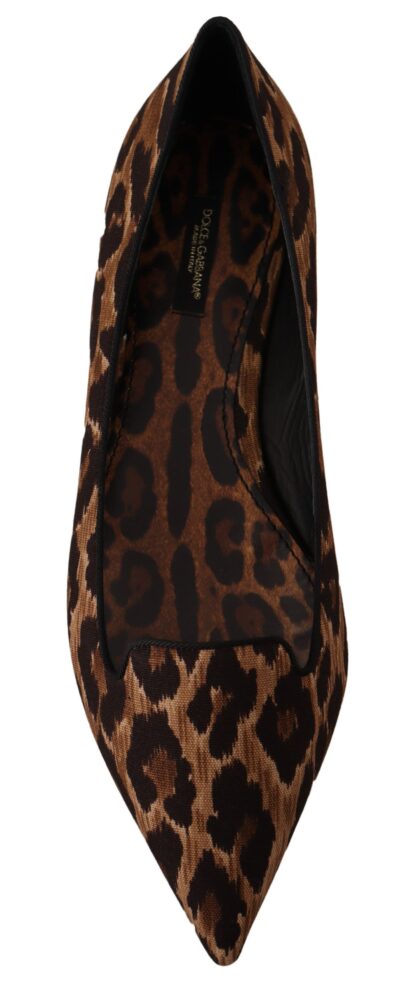 Dolce & Gabbana - Elegant Leopard Print Loafers Flats