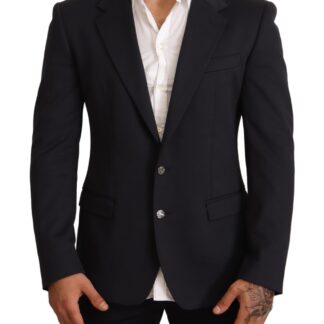 Dolce & Gabbana - Elegant Black Silk-Wool Blend Blazer