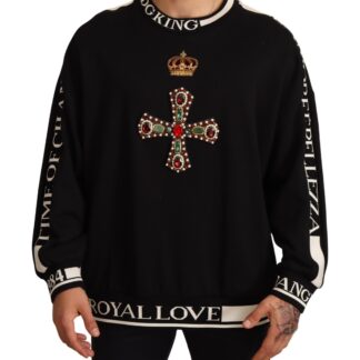 Dolce & Gabbana - Exclusive Black Striped DG KING Sweater