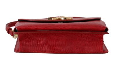 Dolce & Gabbana - Elegant Crimson Crossbody Leather Bag