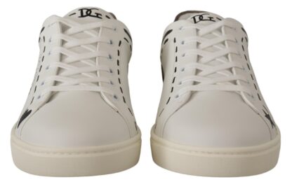 Dolce & Gabbana - Sophisticated White Casual Sneakers with Gray Details