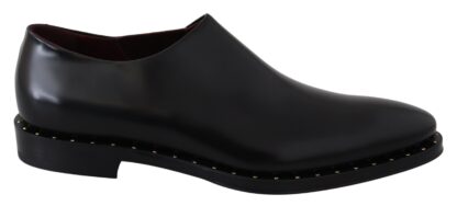 Dolce & Gabbana - Elegant Black Leather Slip-On Loafers