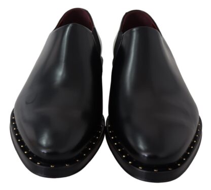 Dolce & Gabbana - Elegant Black Leather Slip-On Loafers