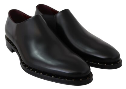 Dolce & Gabbana - Elegant Black Leather Slip-On Loafers