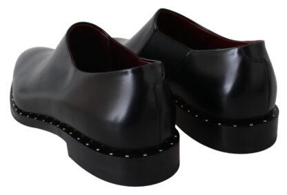 Dolce & Gabbana - Elegant Black Leather Slip-On Loafers