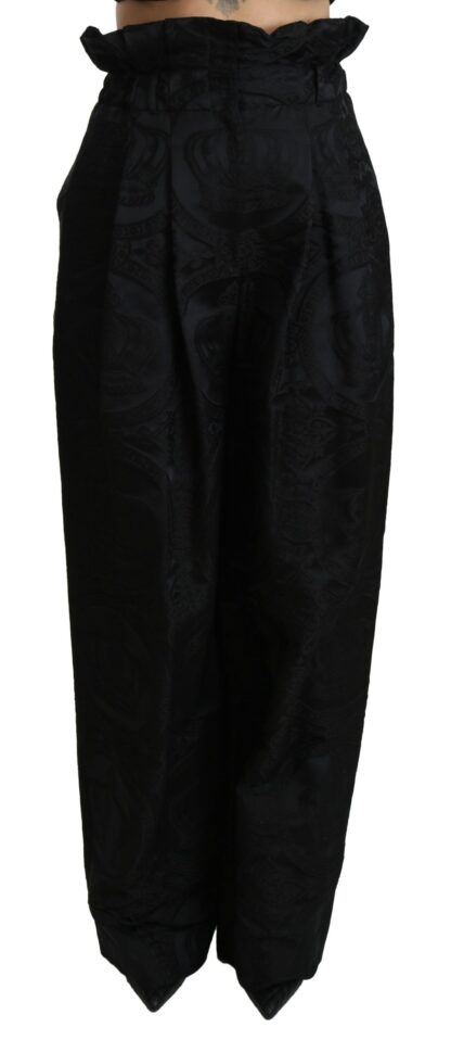 Dolce & Gabbana - Elegant High Waist Wide Leg Pants