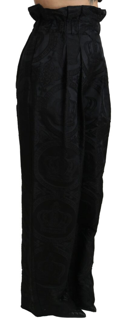 Dolce & Gabbana - Elegant High Waist Wide Leg Pants