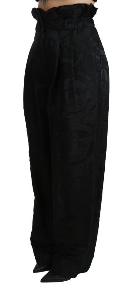 Dolce & Gabbana - Elegant High Waist Wide Leg Pants